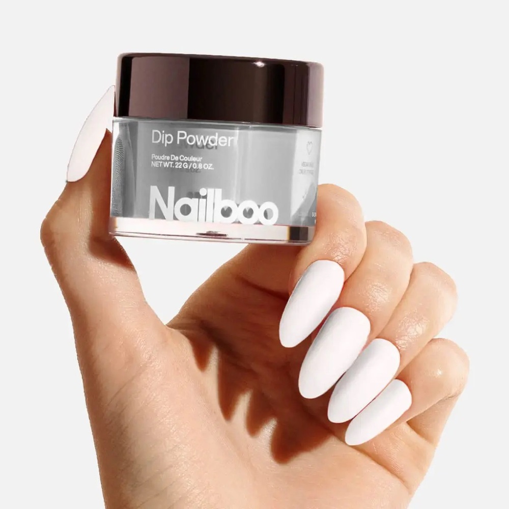 NWOB- Nailboo Dip Powder- Heres A Tip (white)